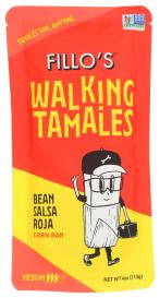 Walking Tamales Bean Salsa Roj 4 Oz