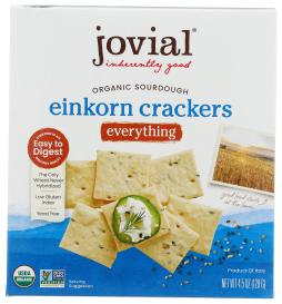 Organic Everything Sourdough Einkorn Crackers 4.5 Oz