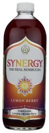 Organic Lemon Berry Synergy Kombucha 48 Oz