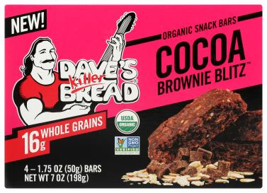 Organic Cocoa Brownie Blitz Whole Grain Snack Bars 1.75 Oz