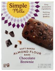 Gluten-free Chocolate Brownie Soft-baked Almond Flour Bars 5.99 Oz