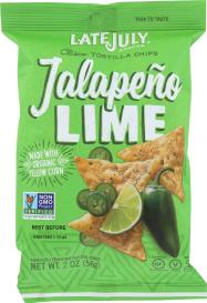 Tortilla Chips Jalapeno Lime 2 Oz