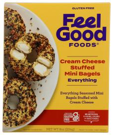 Gluten-free Cream-cheese-stuffed Everything Mini Bagels 8 Oz