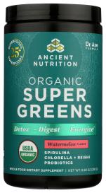Organic Super Greens Wtrmlon 7.5 Oz