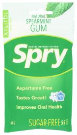 Spry Chewing Gum Spearmint 55 Ct