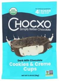 Dk Choc Cup Cookie Crem Org 3.45 Oz