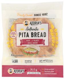 Pita Bread Whole Grain 12 Oz
