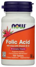 Folic Acid 800mcg 100 Tab