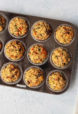 Savory Oat Muffins