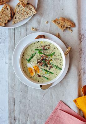 Cashew Cream of Asparagus Soup