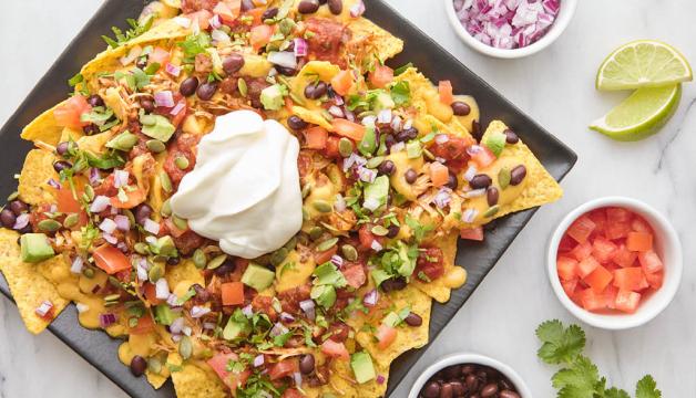 Vegan Loaded Nachos with BBQ “Pulled Pork”