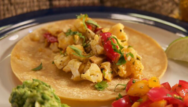 Cauliflower Mushroom Tacos Recipe