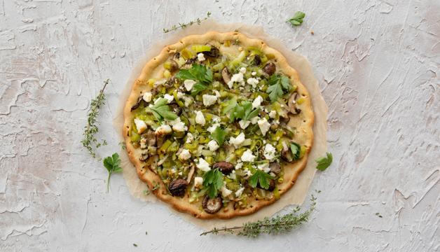 Mushroom and Leek Tart