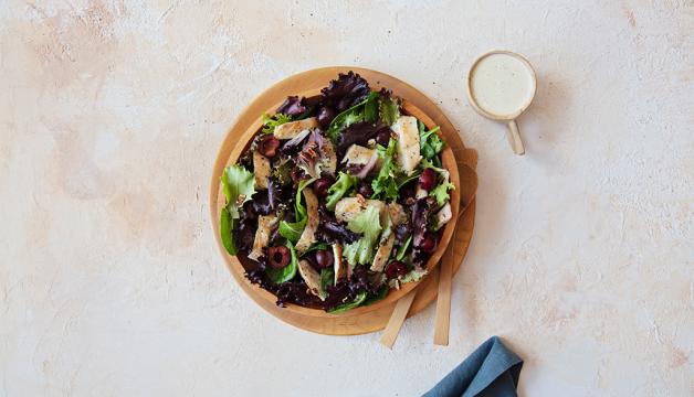 Chicken and Cherry Salad with Horseradish Dressing
