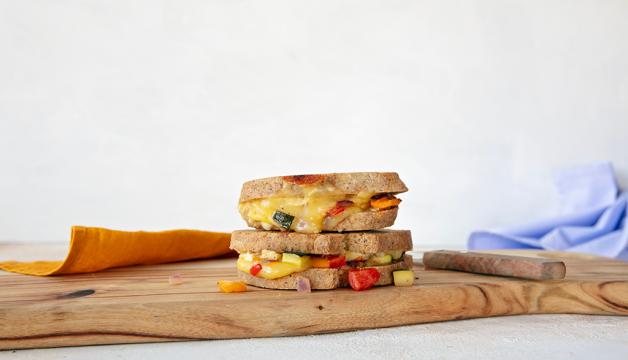 Roasted Veggie Grilled Cheese