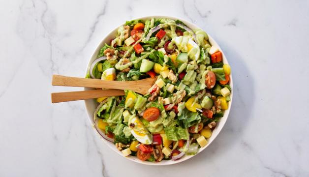 Chopped Salad With Avocado Ranch Dressing