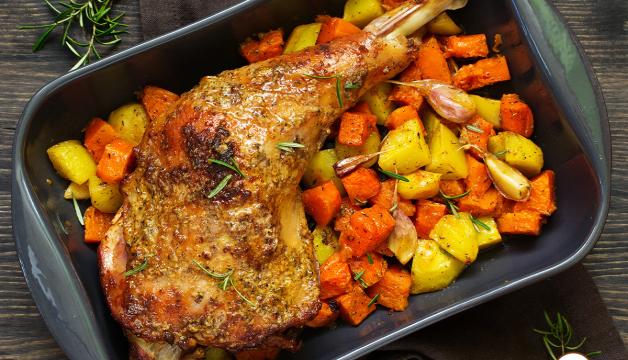 Deliciously Roasted and Braised Organic Thanksgiving Turkey