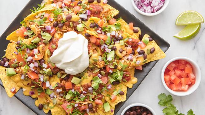Vegan Loaded Nachos with BBQ “Pulled Pork”