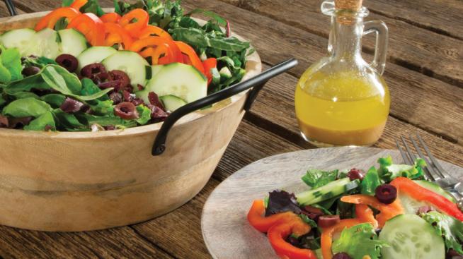 Early Summer Greens With Garlic Vinaigrette Recipe