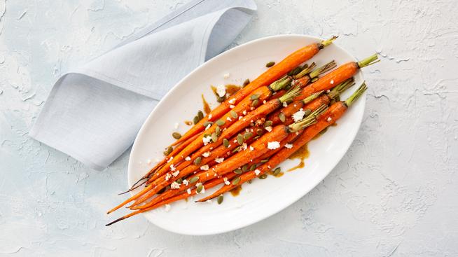 Spicy Chili Maple Glazed Carrots 
