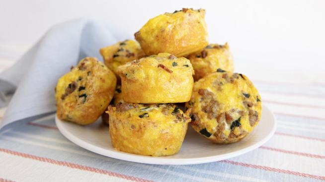 Sausage Egg Bites in a Hash Brown Nest