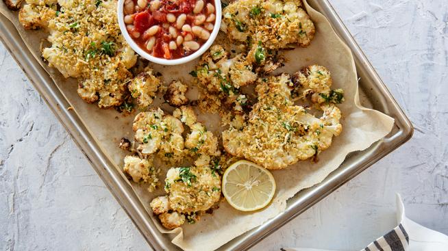 Vegan Crispy Coated Cauliflower