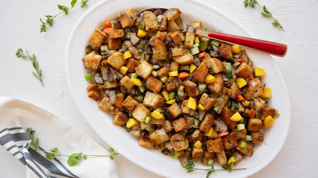 Organic Gluten-Free Veggie-Loaded Thanksgiving Stuffing