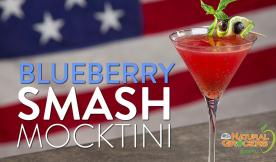 Blueberry Smash Mocktini